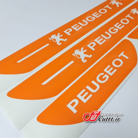مجموعه 4 عددی برچسبهای پارکابی برشی - طرح PEUGEOT - کد 10129