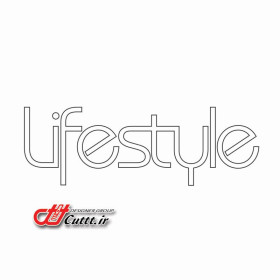 استیکر برشی شیشه طرح LIFESTYLE - کد 10218