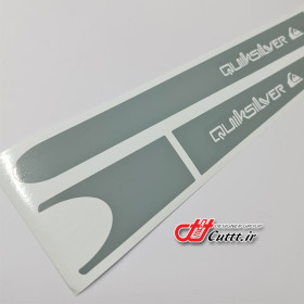 استیکر برشی کنار راهنما طرح QUICK SILVER - کد 10563