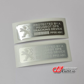 برچسب متالایز طرح PEUGEOT DPS - کد 10479