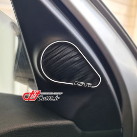 برچسب قاب تیوتر پژو 206 و 207 آینه برقی - طرح GTi - کد 10947