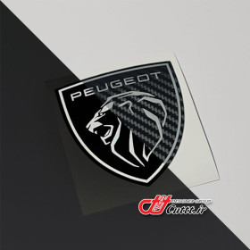 استیکر طرح PEUGEOT  - کربن مشکی / تزریقی - کد 10451