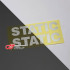 استیکر شبرنگ گل پخش کن طرح STATIC - کد 10572