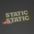 استیکر شبرنگ گل پخش کن طرح STATIC - کد 10572