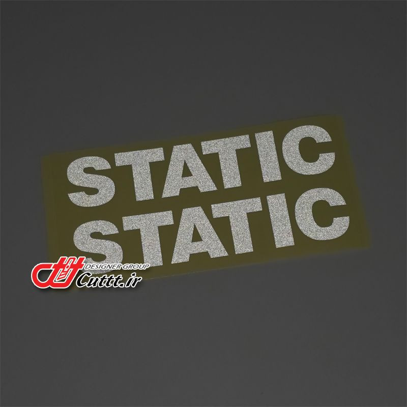 استیکر شبرنگ گل پخش کن طرح STATIC - کد 10572