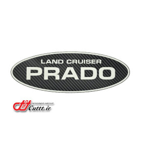 برچسب تزریقی زاپاس بند PRADO - کربن مشکی - کد 10750