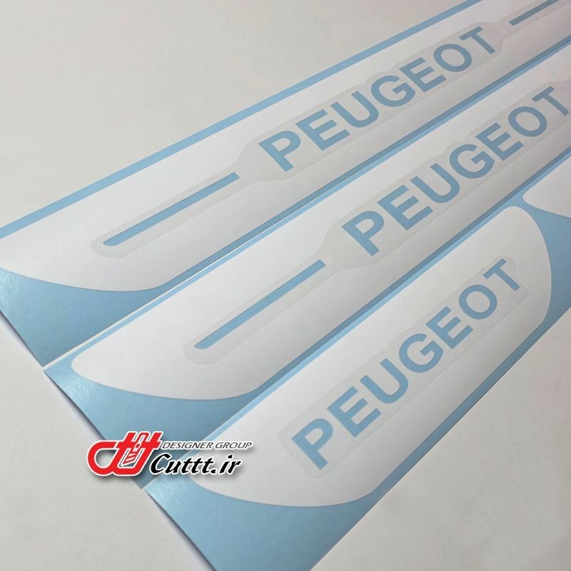 برچسبهای برشی پارکابی - طرح PEUGEOT - کد 10192