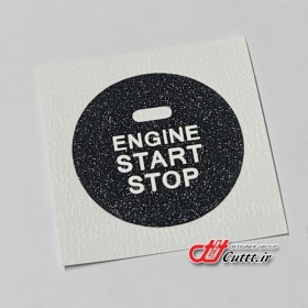 برچسب  تزریقی دکمه کی لس استارت کیا - مشکی شاین - کد 10379/4