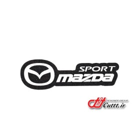 استیکر تزریقی طرح MAZDA SPORT  - مشکی شاین - کد 10532/3