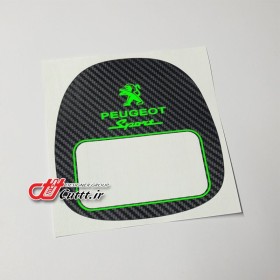 کاور تزریقی قاب چراغ سقفی پژو 206 و 207 - کربن مشکی - کد 10917/1