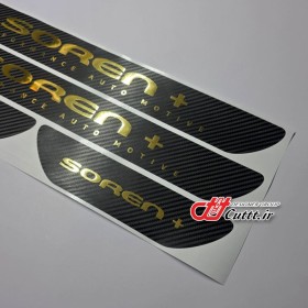 برچسبهای تزریقی  پارکابی  طرح + SOREN - کربن مشکی - کد 10497/1