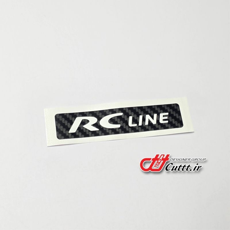 استیکر تزریقی طرح RC Line - کربن مشکی - کد 10262/1