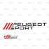 استیکر برشی طرح PEUGEOT SPORT - کد 10457/1
