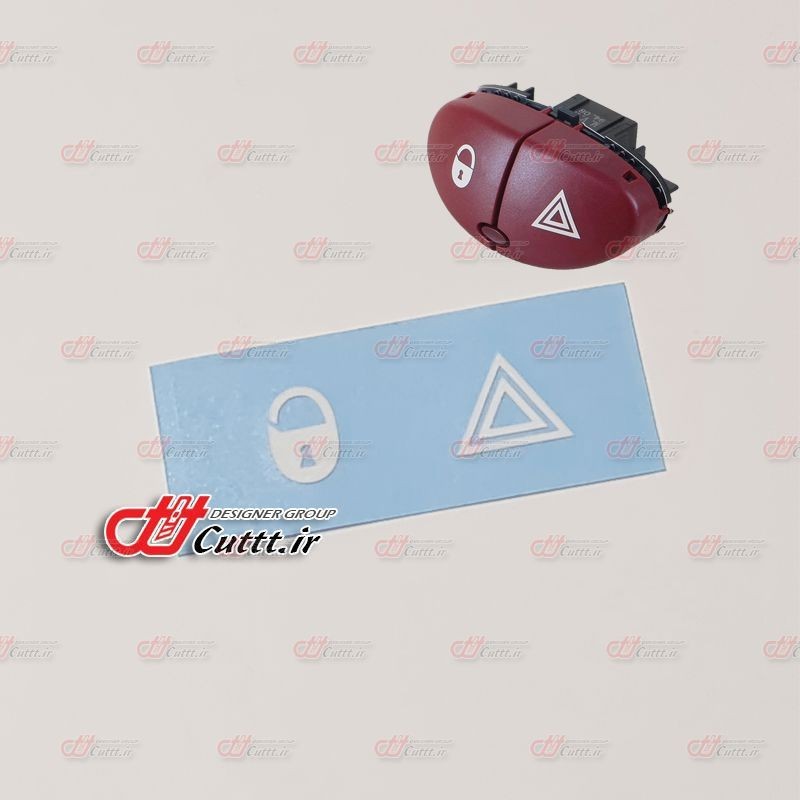 برچسب های برشی علائم کلید فلاشر پژو 206 - کد 10693