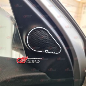 برچسب تزریقی قاب تیوتر پژو 206 و 207 آینه برقی - طرح SPORT - کد 10708