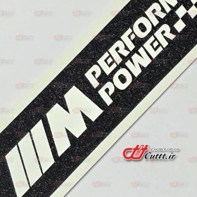 استیکر تزریقی طرح  M-POWER - مشکی شاین - کد 10450/2