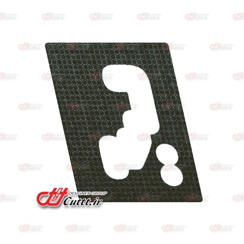 کاور لیور دنده پژو 206 و207 اتوماتیک - مشکی اطلسی - کد  10110/6