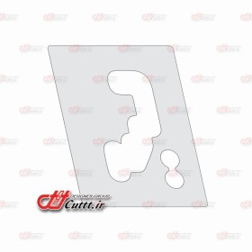برچسب شفاف محافظ لیور دنده پژو 206 و207 اتوماتیک - کد 10510