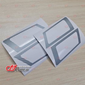 کاور قابهای دستگیره درب بازکن داخلی دنـا - کرین نقره ای - کد 10828/2