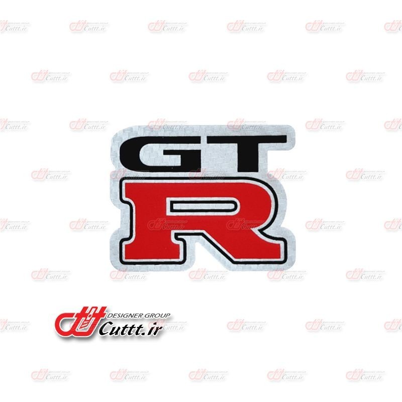 استیکر تزریقی طرح GTR - کربن نقره ای - کد 10621/2