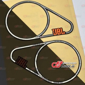 استیکر تزریقی قاب تیوتر پژو 206 و 207 آینه برقی -  طرح JBL - کد 10695