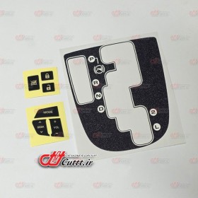 پک کاور لیور دنده مشکی شاین و برچسب دکمه های اچ 30 کراس - کد 10918/2