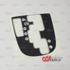 پک کاور لیور دنده مشکی شاین و برچسب دکمه های اچ 30 کراس - کد 10918/2