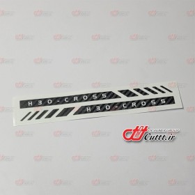 استیکر تزریقی قاب آینه طرح H30 - CROSS - کد 10632/1