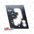 کاور تزریقی لیور دنده پژو 206 و 207 اتوماتیک - کربن مشکی - کد 10764/1