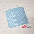 برچسب برشی طرح OZ RACING - سفید - کد 10197/1