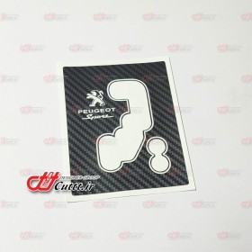 کاور تزریقی لیور دنده پژو 206 و 207 اتوماتیک - کربن مشکی - کد 10525/1
