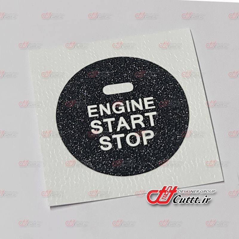 برچسب  تزریقی دکمه کی لس استارت کیا - مشکی شاین - کد 10379/4