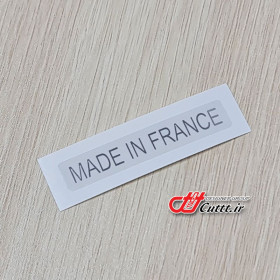 بسته 5 عددی برچسب متالایز طرح MADE IN FRANCE - کد 10366