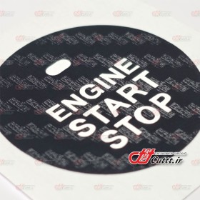 برچسب تزریقی دکمه کی لس استارت - کربن مشکی - کد 10675/1