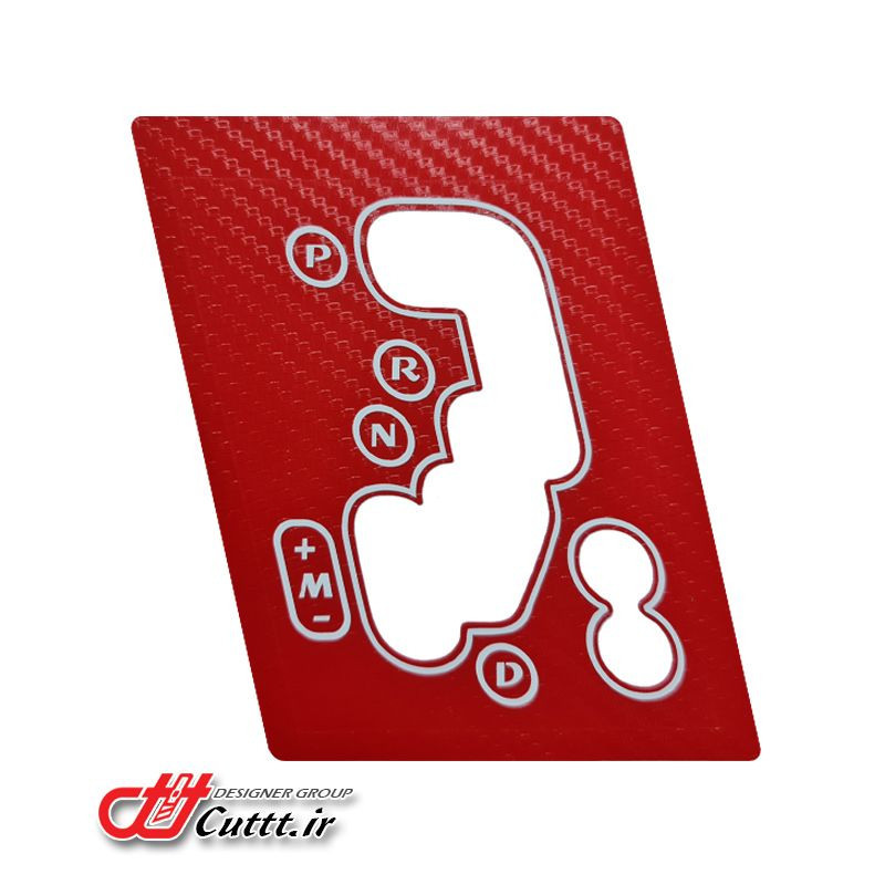 کاور لیور دنده پژو 206 و 207 اتوماتیک - کربن قرمز / تزریقی - کد 10507/3
