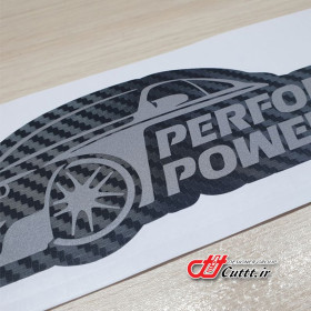 استیکر شبرنگ طرح  M-POWER کد 10445