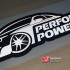 استیکر شبرنگ طرح  M-POWER کد 10445