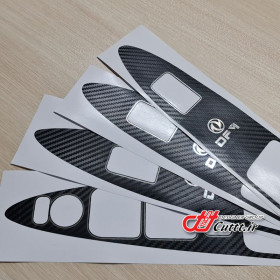 کاور قاب شیشه بالابر اچ 30 کراس - طرح کربن مشکی - کد 10818
