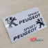 استیکر برشی طرح PEUGEOT SPORT - کد 10668
