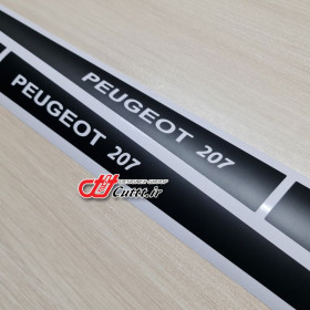 استیکر برشی کنار راهنما طرح PEUGEOT 207 - کد 10641