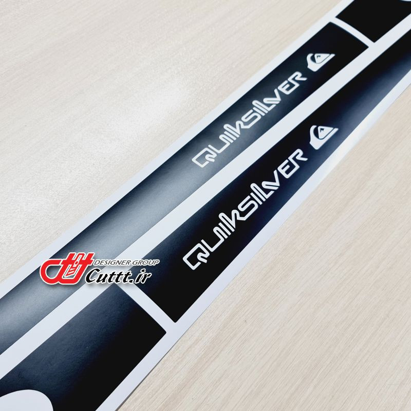 استیکر برشی کنار راهنما طرح QUICK SILVER - کد 10563