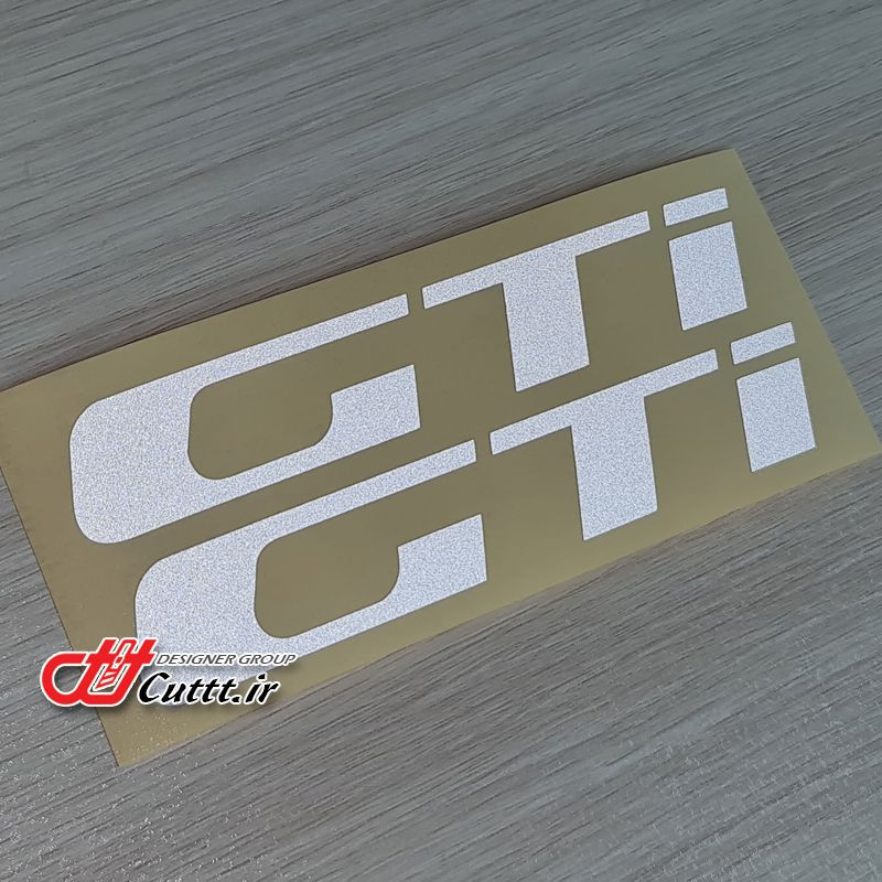 استیکر شبرنگ گل پخش کن طرح GTI - کد 10634