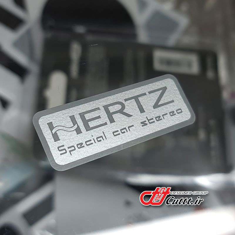 برچسب متالایز طرح HERTZ - کد 10477