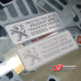 برچسب متالایز طرح PEUGEOT DPS - کد 10479