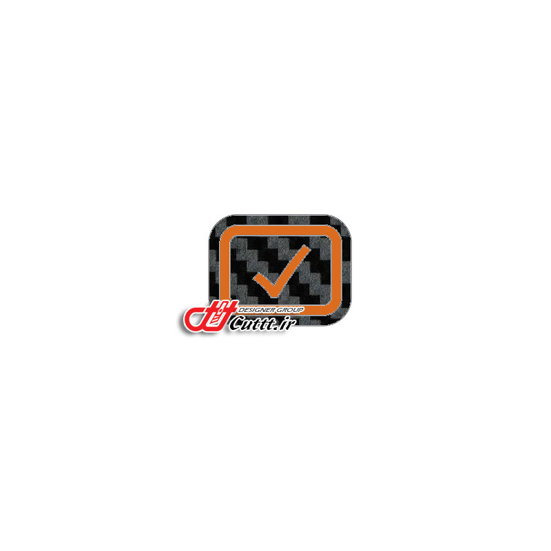 کاور تزریقی قاب ساعت پژو 206 و 207 - کربن مشکی - کد 10373/1