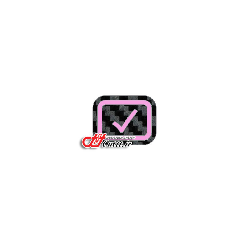 کاور تزریقی قاب ساعت پژو 206 و 207 - کربن مشکی - کد 10373/1