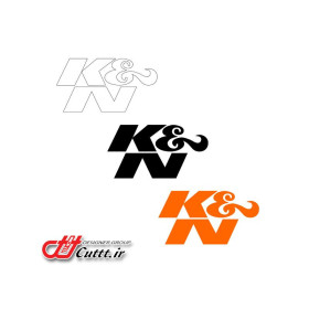 استیکر برشی طرح K&N - کد 10205