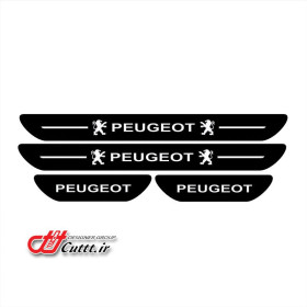 مجموعه 4 عددی برچسبهای پارکابی برشی - طرح PEUGEOT - کد 10129