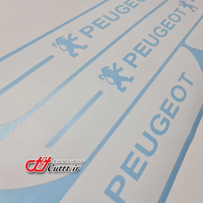 برچسبهای برشی پارکابی - طرح PEUGEOT - کد 10129