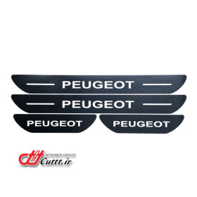 مجموعه 4 عددی برچسبهای پارکابی برشی - طرح PEUGEOT - کد 10192